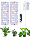 Panel Grow Light for Indoor Plants, 20W Ultra-Thin Full Spectrum LED Grow Light for Shelf & Cabinet, Dimmable with 6/12/16H Timer, Cold White, 1-Pack