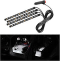 Ohleats Car LED Strip Light, 48 LED RGB Auto Interior Atmosphere Lights, Cigarette Lighter Under Dash Ambient Night Light, Interior Lamp Lighting Kit (White, Cigarette Lighter)