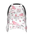 Personalized Baby Car Seat Canopy for Babies with Name, Custom Car Seat Covers for Girls, Infant Opening Minky Nursing Breastfeeding Stroller Cover Carseat Canopies for Newborn (Crown Girl)
