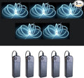 MaxLax EL Wire White 5-Pack, 9ft/2.75m Neon Light Wire with Noise Reduction and Battery Pack…