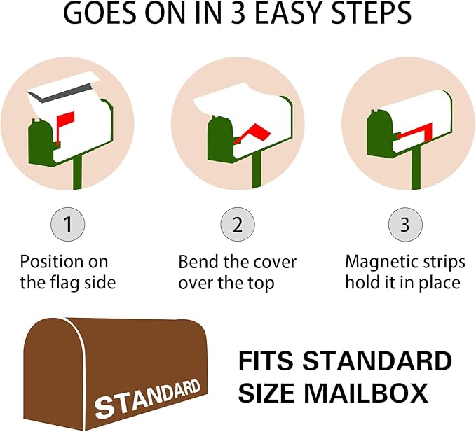 Fall Autumn Maple Leaf Pumpkin Football Magnetic Mailbox Cover MailWraps Garden Yard Home Decor for Outside Oversized-25.5" x20.8"