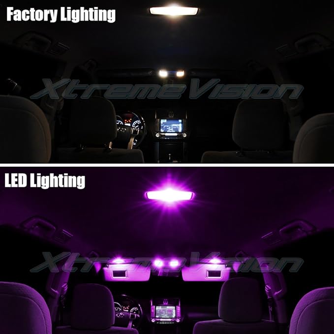 XtremeVision Interior LED for Acura MDX 2001-2006 (14 Pieces) Pink Interior LED Kit + Installation Tool