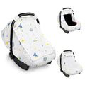 Hooyax Muslin Car Seat Cover Baby, Summer Car Seat Covers for Babies, Infants, and Newborns, Ultra Soft Breathable Universal Fit Stroller Carseat Canopy Covers for Boys Girls (Planet)