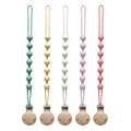 Pacifier Clip for Boys Girls - MORIBOX 5 Pack Paci Clip Soothie Baby Binky Holder for Shower Birthday Gift (5 Packs - 1)