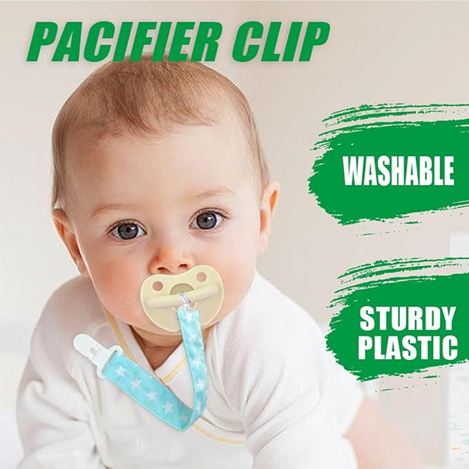 100Pcs Clips Holders Suspender Mitten Binky Clip for DIY Teething Blankets Bib Holder Suit for 20-25 mm Ribbon
