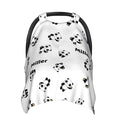 Personalized Black and White Panda Baby Infant Car Seats Canopy for Babies with Name, Lightweight Covers for Baby Boys Girls, Minky Nursing Breastfeeding Stroller Cover Canopies for Newborn