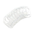 10 Clean Food Grade Transparent Silicone Adapter Rings Holder for Button Style Maam Dummy Baby Pacifier Soother Teething Ribbon Clip
