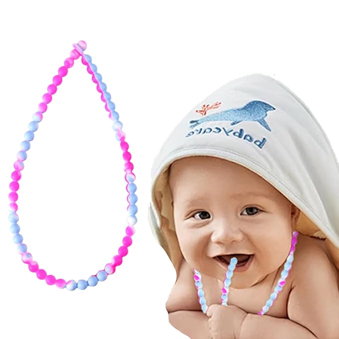 Teething Necklace for Baby,Chewing Necklace for Kids Sensory,Sensory Chew Necklaces for People with Autism, ADHD, and Fidgeting,Chew Necklaces for Sensory Kids,Teething Necklace for Mom