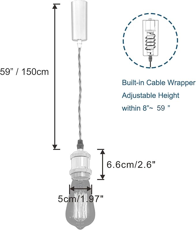 Kiven H-Type Track LightPendants, 59 Inch Cord Length Black Weave Rope Adjustable Length, Restaurant Chandelier DecorativePendant Light IndustrialPendant Lamp 3 Pack,Bulb Not Included（Rose Gold）