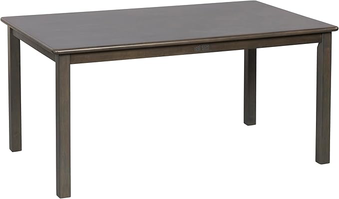 ECR4Kids 30in x 48in Rectangular Hardwood Table with 22in Legs, Kids Furniture, Grey Wash