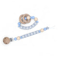 Personalized Baby Pacifier Clips, Rattle Rings & Keychains – Blue Styles | Stylish Baby Accessories, 3rd Party Tested for Safety
