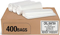 Aluf Plastics 45 Gallon 0.9 MIL Clear Garbage Bags