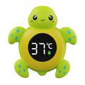 Baby Bath Thermometer Baby Safety, Digital 2-in-1 Room & Bath Water Thermometer with 3-Color Backlight & Temperature Warning, Floating Turtle Design for Infant Toddler, Auto On/Off