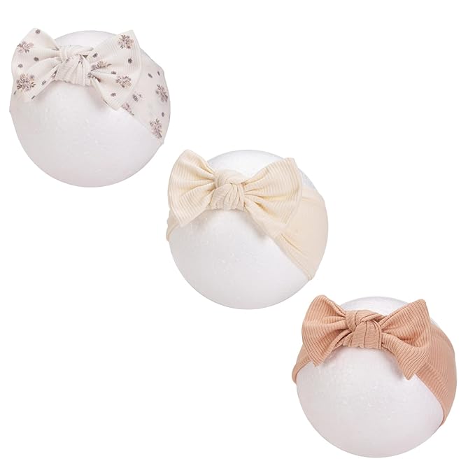 KIDOCHEESE Baby Girl Headbands with Bows Soft Elastics Hairbands Hair Accessories for Newborn Infant Toddler Kids