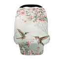 Coldinair Hummingbird Flower Car Seat Covers for Babies Girls,Super Soft Comfortable Nursing Covers,Multi-use