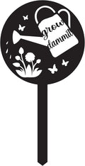 Grow Dammit Funny Garden Signs, Unique Outside Gardening Decor Outdoor, Flower Vegetable Garden Plant Accessories, Fun Gardening Gifts for Women Men Mom Gardeners Who Love Plants
