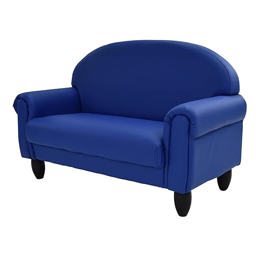 Children's Factory As We Grow Toddler Sofa, Blue, CF805-197, Flexible Seating for Daycare or Preschool, Kids Reading Couch, Playroom Furniture
