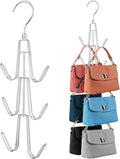 ZEDODIER Purse Organizer for Closet, 3 Pack Rotatable Sturdy Purse Hanger Bag