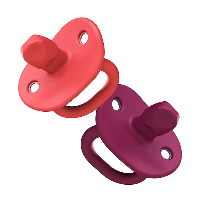 Tomy JEWL Orthodontic Silicone Pacifier - Stage 2 - Pink (2pk)