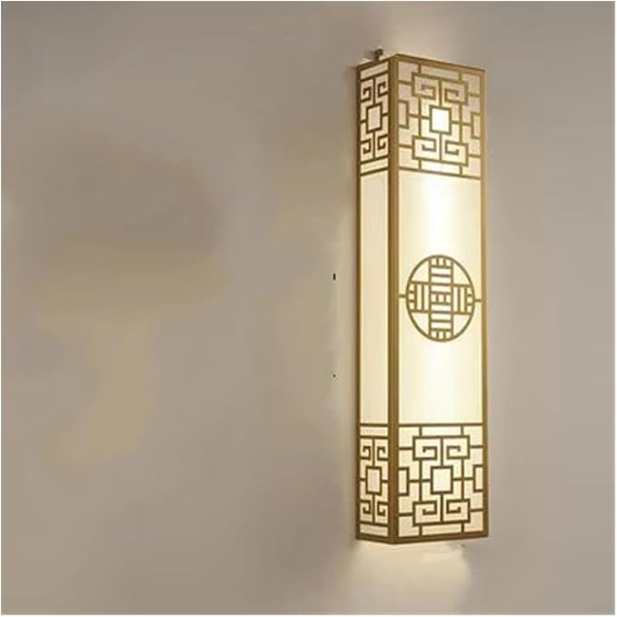 Chinese Style Bedroom Wall Lamp Strip Shaped Zen Background Wall Bedside Lamp Living Room,Ideal for Bedroom