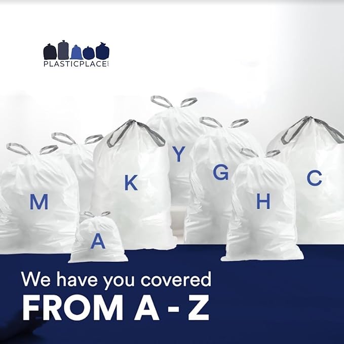 Plasticplace Custom Fit Trash Bags, Compatible