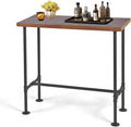 Rustic Dinner Table for Kitchen Dining Room 41.3inch Height Industrial Rectangle Bar Table Farmhouse Narrow Pub Table Vintage Display Stand in Hallway