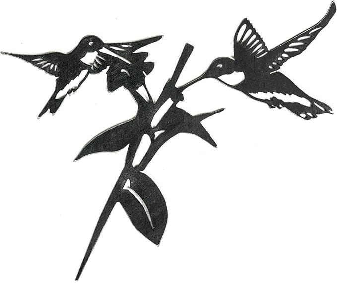 METALBIRD - Hummingbird Honeys - Outdoor Tree Ornaments in Corten Steel - Metal Art Proudly Made in The USA