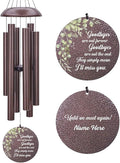 Personalized Memorial Wind Chimes, Customized Wind Chime Outdoor, Custom Wind Chimes in Loving Memory, Sympathy Gift After The Loss of Mom Dad, or Loved One, Product in USA