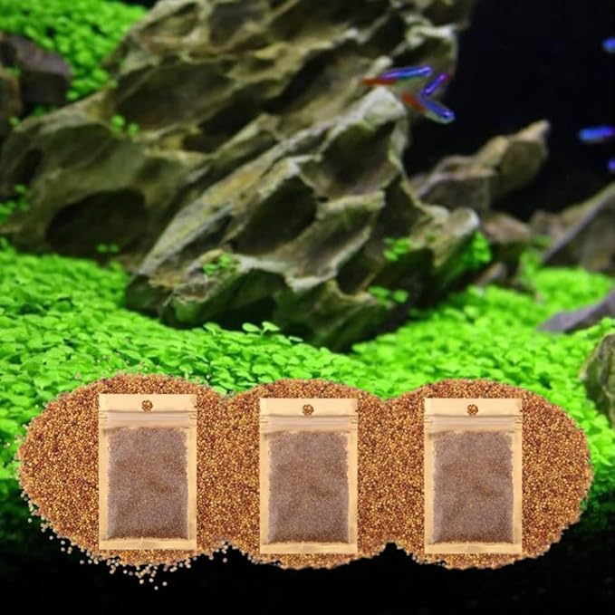 3 Pack Freshwater Aquarium Decor, Easy Growing Dwarf Carpet for Fish Tank/Terrarium, Natural Aquatic Plant Growth Material (Love Grass)