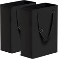 Slim Laundry Hamper with Adjustable Long Handles, 45L Small Laundry Baskets