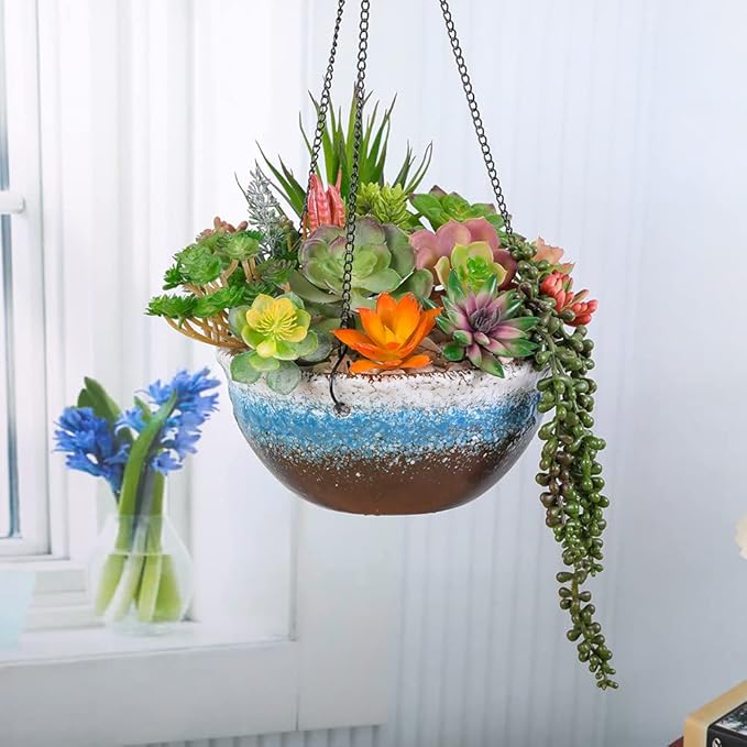 18 Pack Artificial Succulents Realistic Textured Fake Succulents Unpotted Artificial Cactus Plant Suitable for Garden Home Office Greening and Decoration