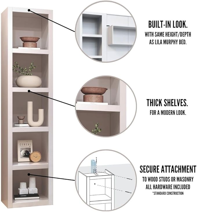 Oakland Living Grey 84-in Tall Wooden Bookcase Shelf