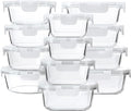 24-Piece Glass Food Storage Containers