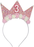 Boy Girl Birthday Crown, Prince Princess Birthday Hat Headband Tiara Crown Cake Photo Prop Party Decorations