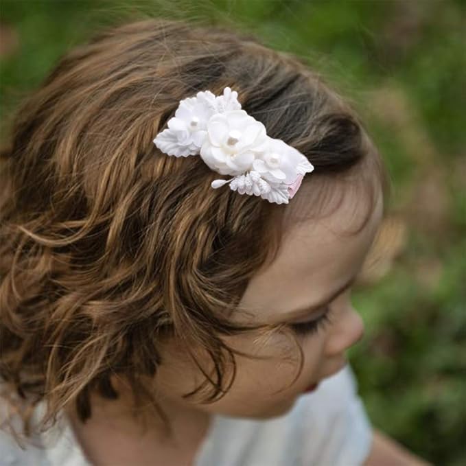 Flower Hair Clip BFNAAgirl Baby Girl Hair Bows Exquisite Hair Accessories Alligator Clips for Infants Toddlers Teen Kids Gift 3pcs/set