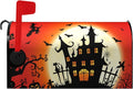 Halloween Mailbox Covers Castle Witch Magnetic Mailbox Cover Halloween Mail Box Wraps Post Letter Box Covers Garden Decorations Outdoor 21 X 18 Inch