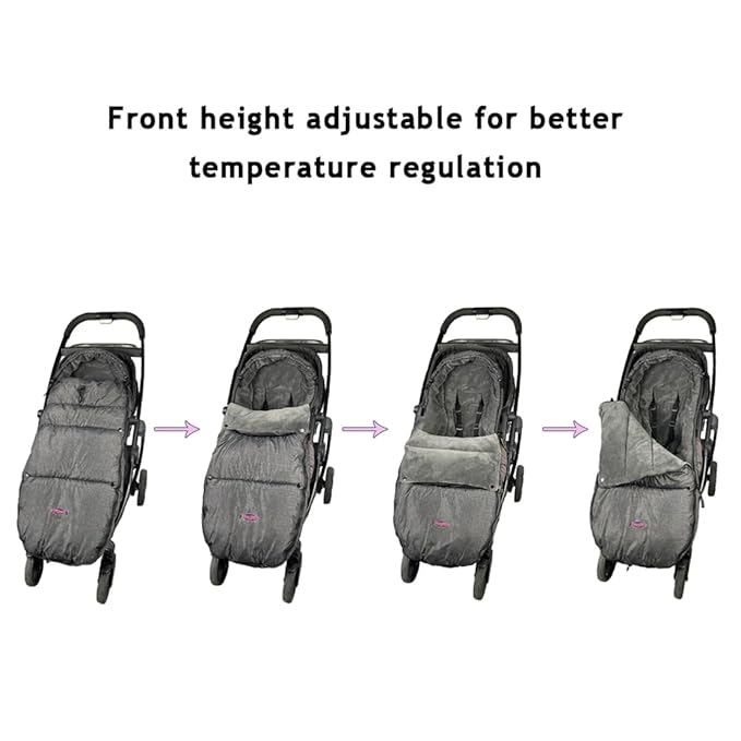 Toddler Stroller Footmuff Cosy Toe Buggy Pushchair Sleeping Bag, Easy Open & Removable Front Piece,Special Design Fits All Travel Gears Perfectly, 6-48M