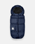 7AM Enfant Stroller & Carseat Footmuff - Adjustable Winter Car Seat & Stroller Zipper Blanket for Boy & Girl, Multi Purpose Fleece Lined Warm Hooded Sleeping Bag for Baby (Navy)