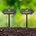 RealSteel - Seed & Plant Markers - Indoor/Outdoor Herb Garden Stakes - Elegant Fruit/Vegetable Seed Labels - Durable Plant Tags for Pots - Classy Design for Farmhouse/Greenhouse (Corn)