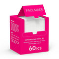 FACEMADE 60 Count Disposable Face Towels, 100% USDA Biobased Face Towelettes