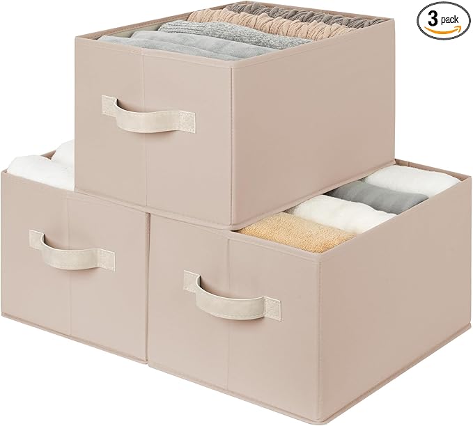 StorageWorks Closet Organizer Storage Baskets, Fabric Storage Bins