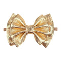 Gold Hair Clips, Bows Hair Barrettes Accessories,Hair Pins for Infant Toddler Baby Girls.(FJ78) (Gold F)