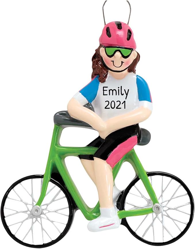 Personalized Bicycle Ornament 2025 - Dirt Track Racing Ornament Mountain Bike Christmas Dirt Bike Christmas Vehicle Decorations Cyclist Ornaments for Tree