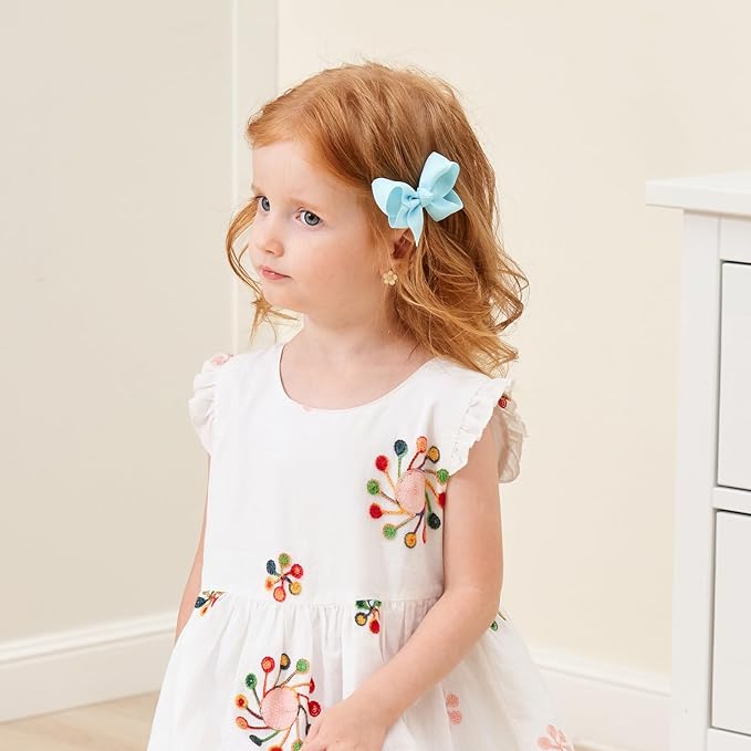 58pcs 3 Inches Grosgrain Ribbon Pinwheel Hair Bows Alligator Clips Hair Barrettes Accessories for Baby Girls Kids Toddlers Teens 29 Colors in Pairs