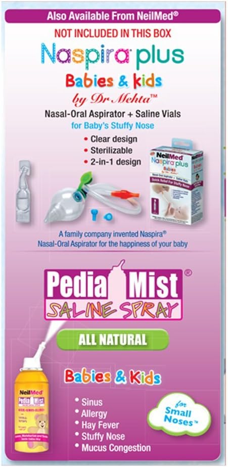NeilMed Naspira Drops - Easy Twist-Off 12ct Ampoules, (Packaging May Vary) (Pack of 2)