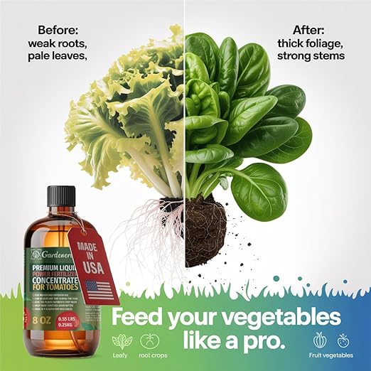 Liquid Power Artichoke Fertilizer - Professional Liquid Plant Food for Artichoke - Fast-Acting Concentrate for Growth, Strong Roots & High-Yield Harvest - 8 oz - Indoor & Outdoor Use