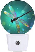 EKOBLA Dragonfly Plug-in Night Light, Fantasy Green Insect LED Nightlight for Kids, 0.5W for Stairway, Hallway & Bedroom