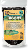 Gardenera Terrarium Bedding - Premium Blend of Coco Coir, Charcoal, Pumice, and Vermiculite for Vibrant Terrariums - 1 Quart