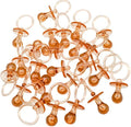 2.5" Baby Pacifier Party Favors, 36 Pieces, Gender Reveal Shower Decorations, Boy Girl Gender Neutral Table Scatter, DIY Party Games Decor (Tan)