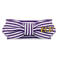 Creative Knitwear East Carolina Pirates Infant Girls Purple/White Striped Hair Knot Headband Embroidered Logo - Size Newborn - 4T